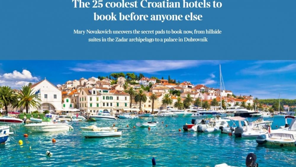 Croatia's Allure Captivates UK Media: Telegraph, Times, and ITV Highlight the Country's Tourism Gems