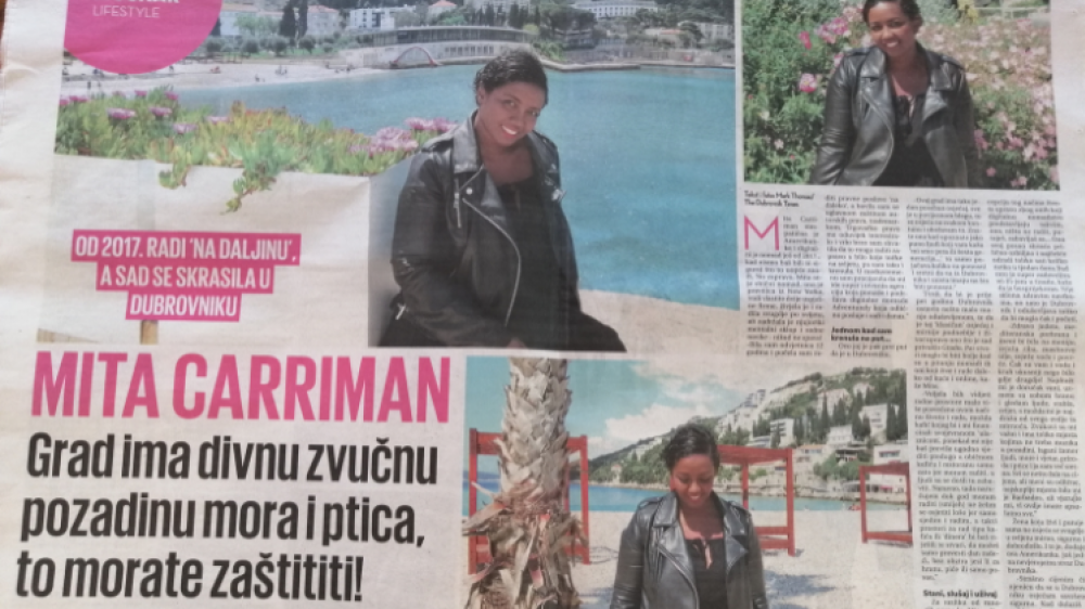 Spotlight on Dubrovnik's Digital Nomads: Interview with Mita Carriman Published in Dubrovacki Vjesnik