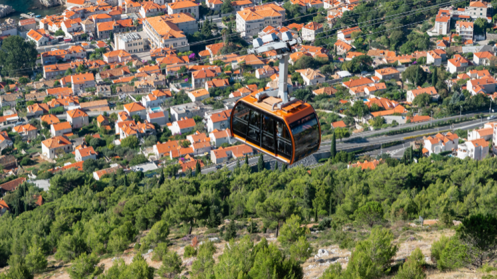 Dubrovnik Cable Car Soars to New Heights: Recognized Among Top Ten Mediterranean Rides!