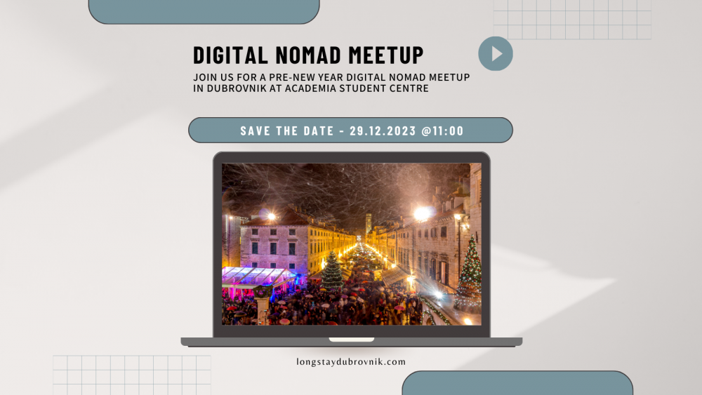 Dubrovnik Digital Nomad Community Gears Up for Second Meetup: Join the Gathering on December 29th!