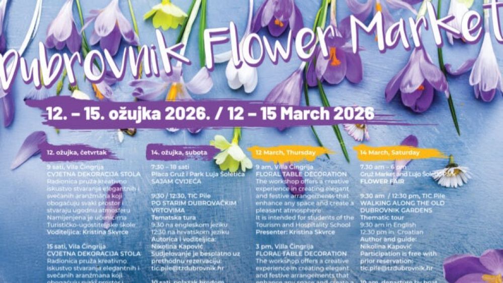 Spring in Bloom: A Perfect Digital Nomad Escape at the Dubrovnik Flower Market